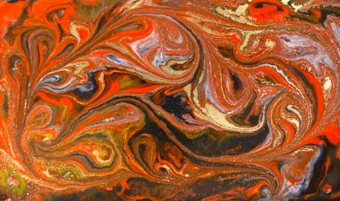 Marble abstract acrylic background. Red marbling artwork texture. Agate ripple Illustrazione stock