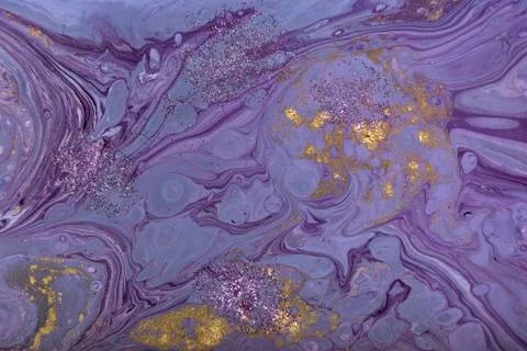 Marble abstract acrylic background. Violet marbling artwork texture. Marbled Stock Illustration