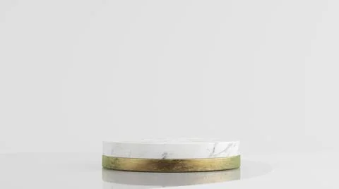 Marble and gold platform Stock Illustration