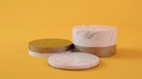 Marble and gold storefront Stock Illustration
