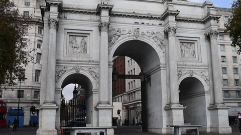 Marble Arch London Video stock 100930312