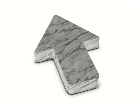 Marble arrow symbol Stock Illustration