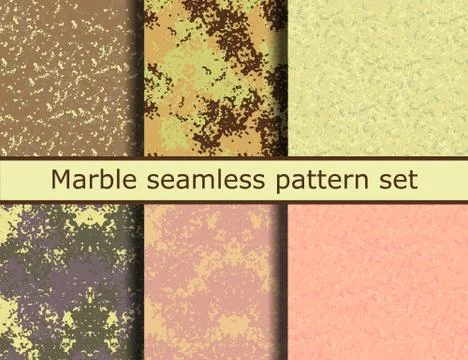 Marble background Collection. Stock Illustration