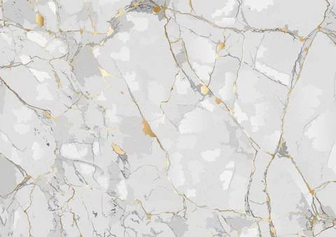 Marble Background with Golden Texture Stock Illustration