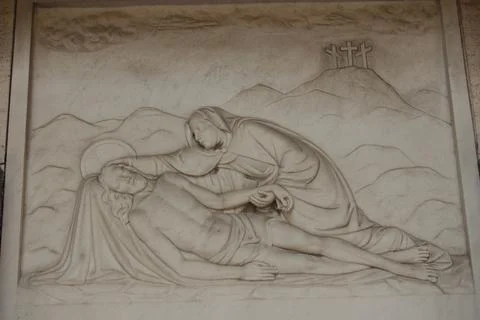 Marble bas-relief Stock Photos