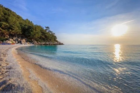 Marble Beach, Greece Stock Photos