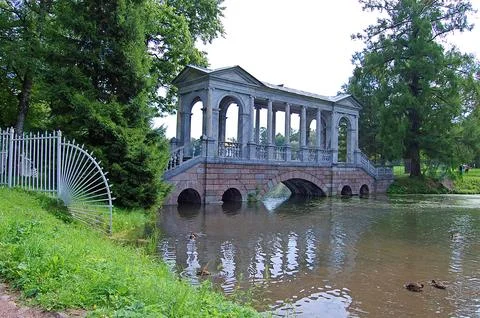 The Marble Bridge A Neoclassical Gem Stock Photos