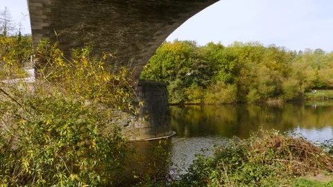 The marble bridge in Villmar Stock Footage 119120971