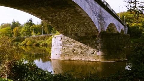 The marble bridge in Villmar Stock Footage 119121046