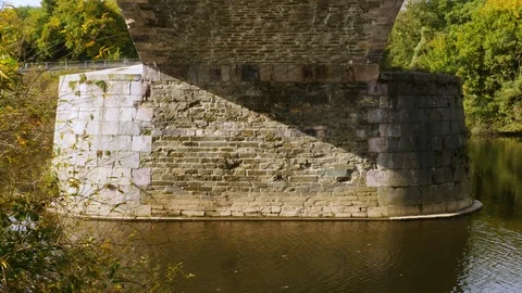 The marble bridge in Villmar Stock Footage 119121144