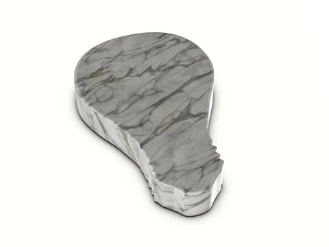 Marble bulb symbol Stock Illustration