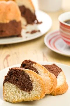 Marble cake marble cake on kitchen table Copyright: xZoonar.com/JirixHerax... Stock Photos
