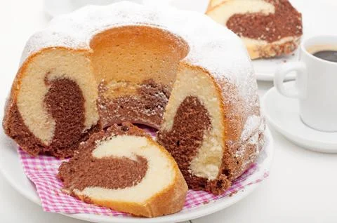 Marble cake Stock Photos