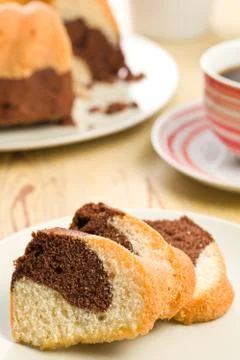 Marble cake Stock Photos
