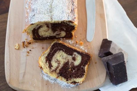 Marble cake Stock Photos