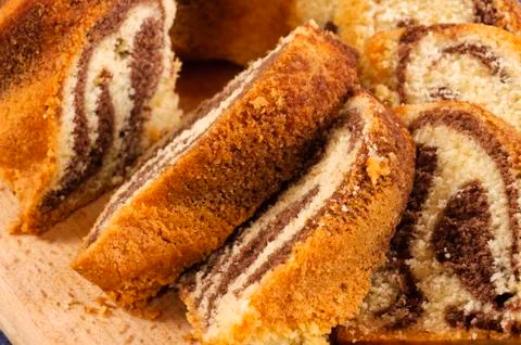 Marble cake Stock Photos