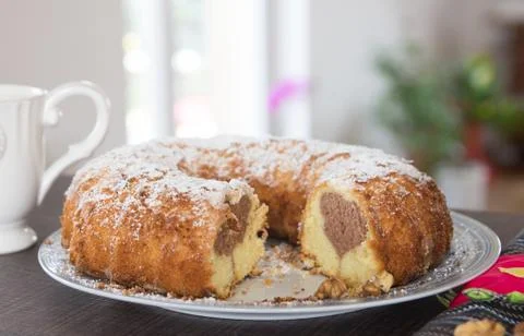 Marble cake Stock Photos