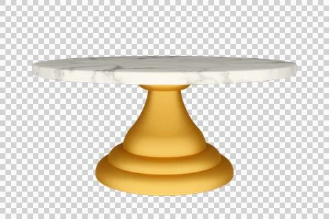 Marble cake serving stand Stock Illustration