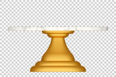 Marble cake serving stand Stock Illustration