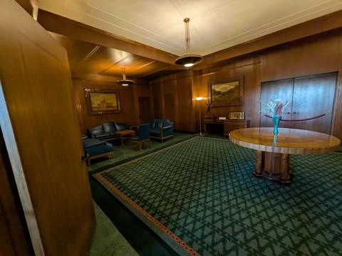 Marble Capitol interior illuminated with bright lighting Photos