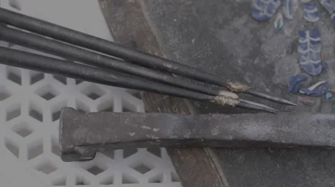 Marble Carving Tools Stock Footage 50937047