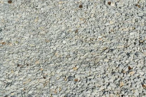 Marble chips. Background of pebbles, marble, white stones Stock Photos