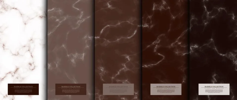 Marble collection abstract pattern texture chocolate background card template Stockillustratie