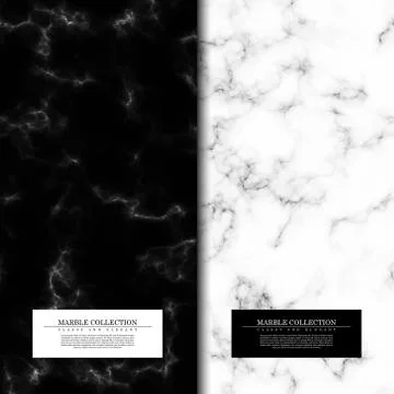 Marble collection abstract pattern texture background template vector Stock Illustration