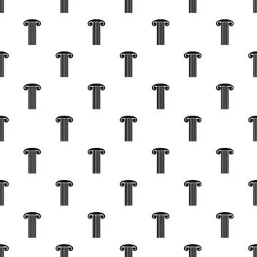 Marble column pattern seamless Stock Illustration