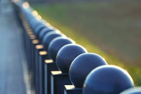 Marble column the waterfront in the future Stock Photos