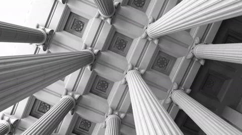 Marble Columns. Stock Footage 63681854
