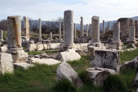 Marble columns Stock Photos