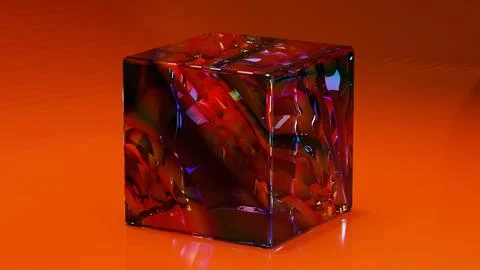 Marble cube Stock Illustration