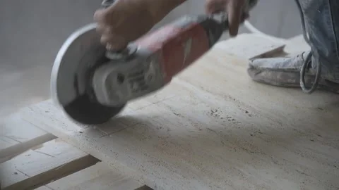 Marble cutting Vídeo Stock 152421161