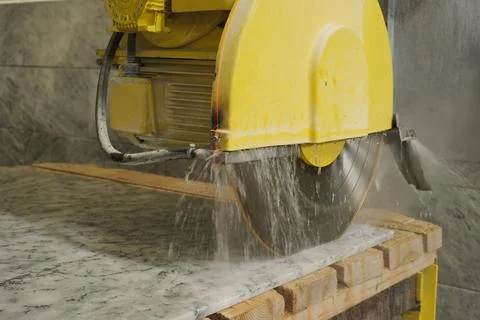 Marble cutting Stock Photos