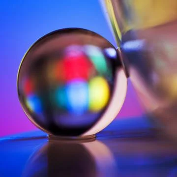 Marble on the dark background Stock Photos