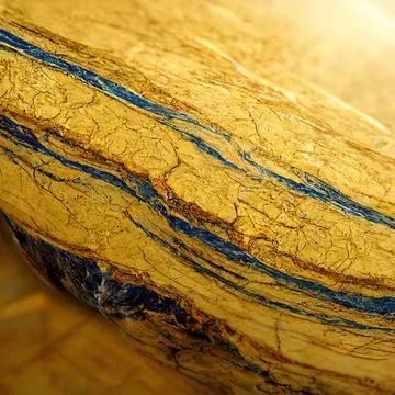 Marble effect in yellow and blue colours Stock Illustration