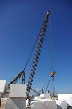 Marble extraction Stock Photos