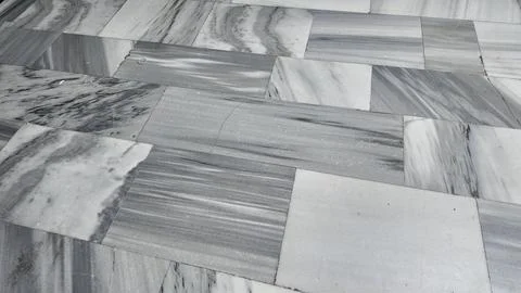 Marble floor design with different gray patterns Stock Photos