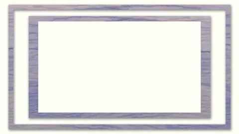 Marble Frame With Blue Print In Plain Background - close up Stock Footage 132826291