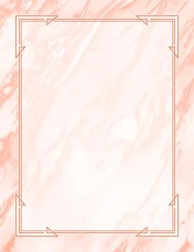 Marble frame vertical coral Stock Illustration