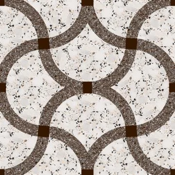 Marble geometric pattern shape mosaic decor floor and wall tile. Stock Photos