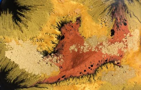 Marble Gold Mixed Ink Pattern. Stock Illustration