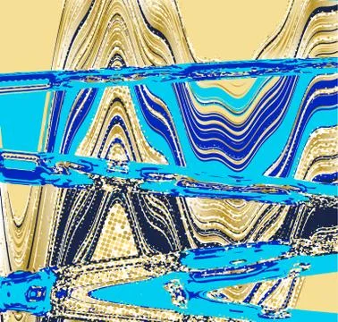 Marble with gold sequins texture. Abstract halftone background. Vector marbled Stock Illustration