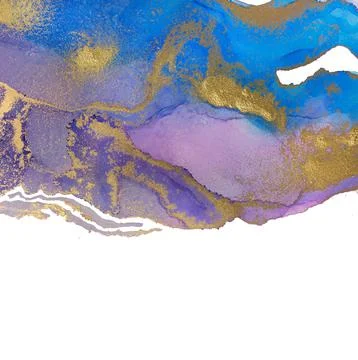 Marble Gradient Dark Blue and Violet Abstract Artwork Background with Copyspace Stock Illustration