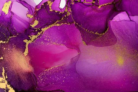 Marble Gradient Dark Violet Abstract Artwork Background. Stock Illustration