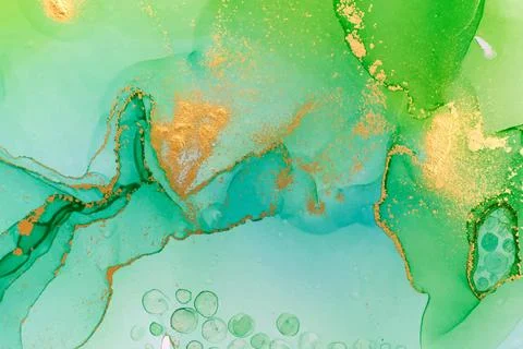 Marble Gradient Sea Green Abstract Artwork Vector Pattern Stock Illustration