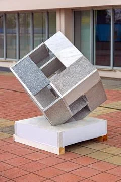 Marble Granite Stone Cube Stock Photos