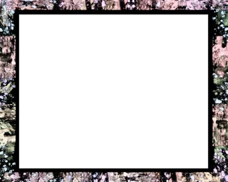 Marble like grunge frame Stock Illustration