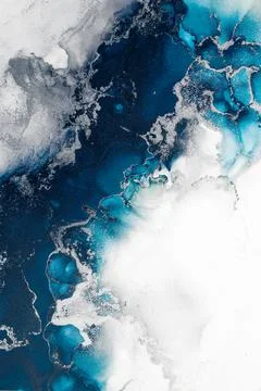 Marble ink abstract art from exquisite original painting for abstract background Stock Illustration